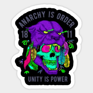 Unity is Power Pantera Skull Sticker